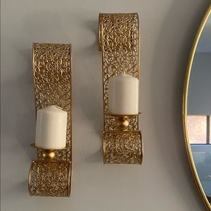 Selling Brand New Gold Decor Wall Candle Holders
